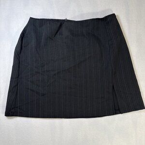 Vintage II Real Black With Stripes Skirt Size 16 Made in USA
